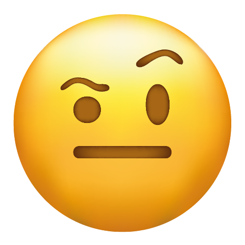 skeptical emoji
